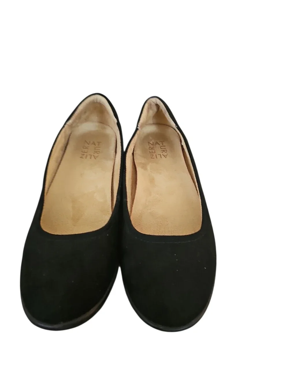 Naturalizer Flexy Ballet Flat Classic Women's Black Suede Shoes Sz 8 SH239